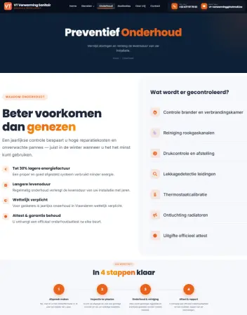 VT Verwarming dienstensectie